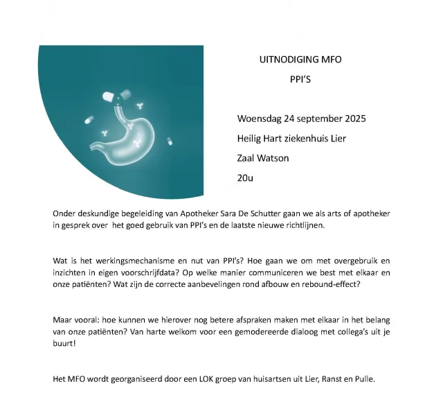 uitnodiging MFO Lier