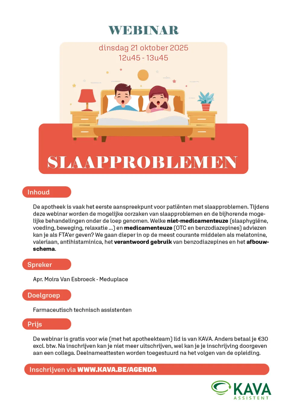 uitnodiging slaapproblemen